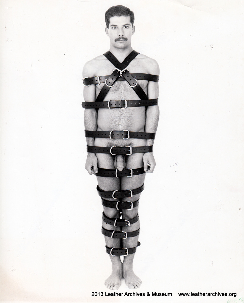 leatherarchives:  Belt bondage 