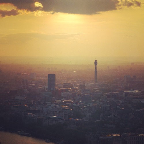 Sunset over London