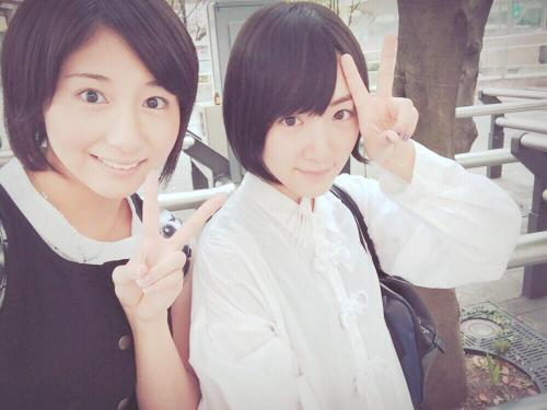 150905 Ichiki rena’s twitter今日は生駒ちゃんと会ってきたよ(*^_^*)♡話は尽きなくて、気づいたら凄い距離歩いてた！笑思い出の場所にも行ったよ