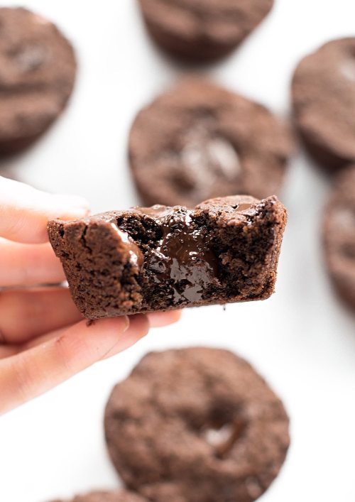 fullcravings: No Butter Double Chocolate Cookie Cups