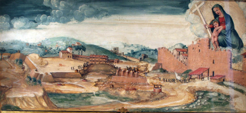 The Senese destroying the Cittadella in 1552.The Cittadella had been built in 1548 on the orders of 