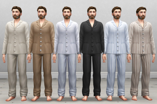 historicalsimslife:TS4: Edwardian Men’s Underwear + Sleep WearHere’s the sleepwear and underwear for