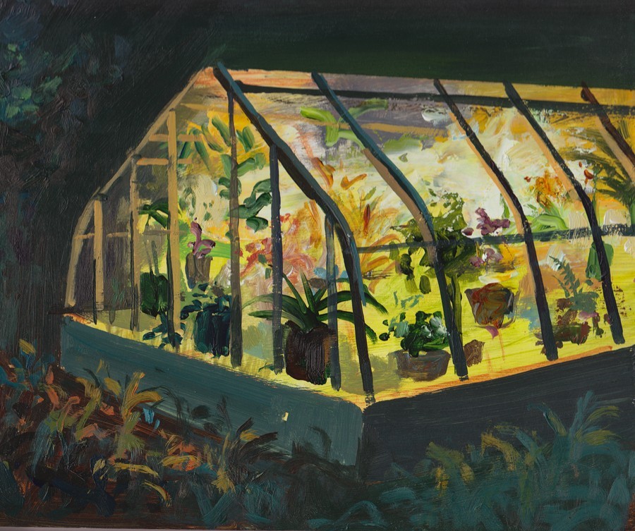urgetocreate:  Jeremy Miranda, “Greenhouse at Night” 