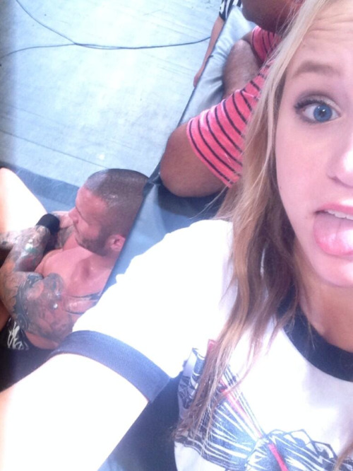 theclearlydope:  WWE Front Row Selfies: Beautiful.  