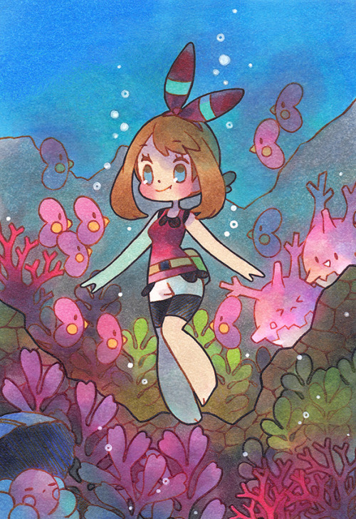 More ORAS fanart. I start a new game recently and It’s nice to be back in Hoenn!