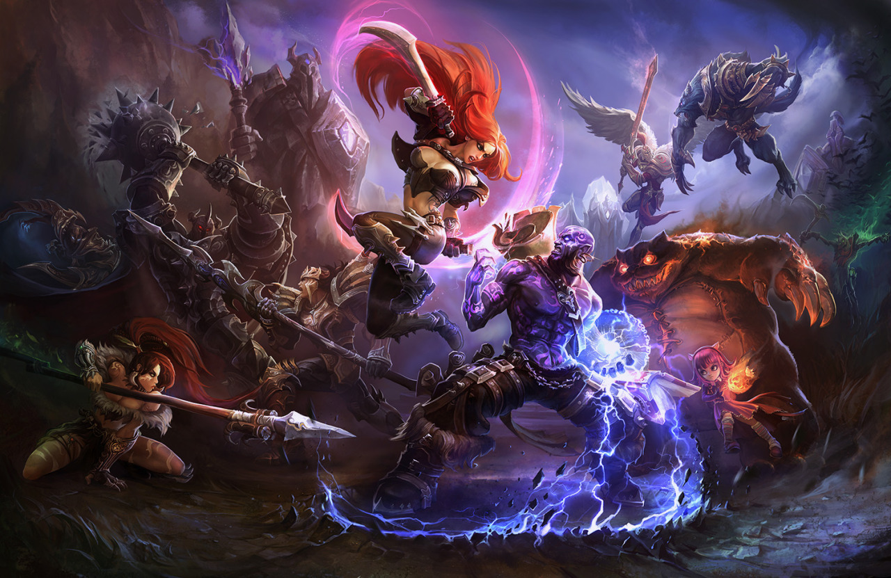 suke-art:  Key art works 2012-2015 i made for league of legends!! 