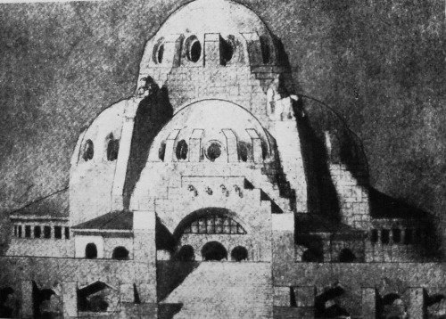 Giulio Ulisse Arata, Progetto di concorso per un edificio sacro, 1914