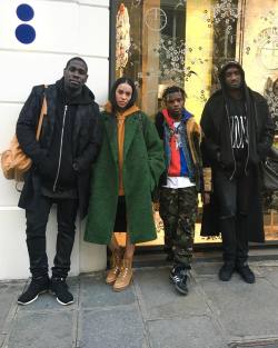 laleali:  flick up with my brothers #pfw (at Paris, France) 