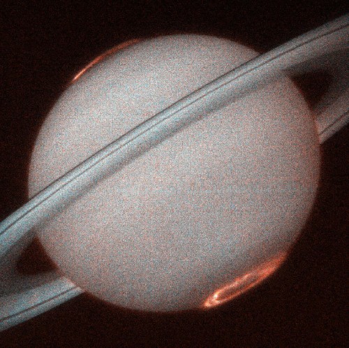 space-pics:  Saturn’s Ultraviolet Aurora by NASA Hubble