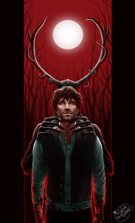 the-winnowing-wind: lienwyn: Metamorphosis Surprise Hannibal fanart — because I binge-wat