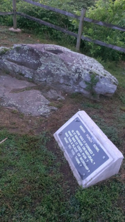 The Indian Punch Bowl in Fredericksburg VA off the banks of the Rappahannock river. They just put up