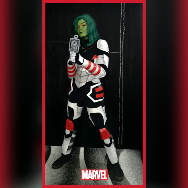 My Gamora from the comics armor cosplay!
I made this at 14 and it took around 100 hours :] lots of EVA foam!