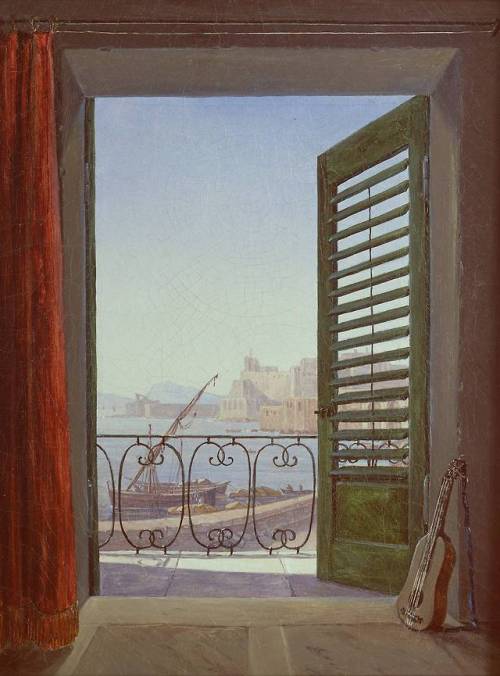 Balcón en Nápoles por Carl Gustav Carus, 1829-30 aprox.