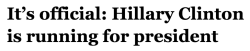 salon:  Hillary Rodham Clinton jumped back