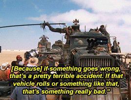 pawntakesqueen:George Miller talks about the stunt work of the Polecats in Mad Max: Fury Road.