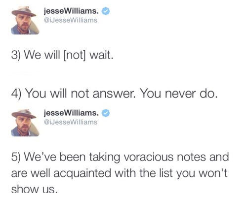 sonofbaldwin:  Get them TO and GETHER, Jess!