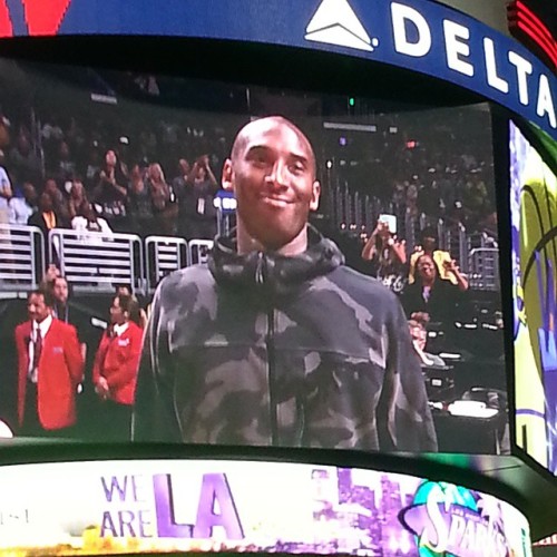 rfmp:  Kobe is in da house!!! #kobe #kobebryant #WNBA #storm #sparks  (at Staples Center)  Goat