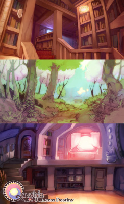 questriadestiny:  I felt it would be neat to share some of the BG art for those who wanted to see it less obstructed! Please support Questria: Princess Destiny funding project! » http://igg.me/at/princessdestiny/x/1645376  Check out my project on indiegog