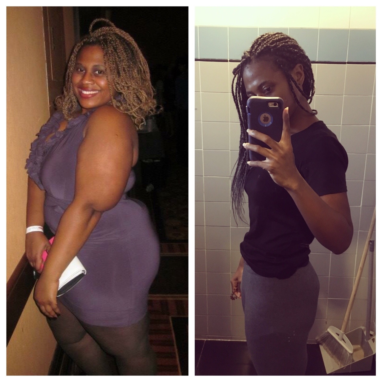 jennjennbrown: I weigh 142.4 today!!!! Three years change!!!  First pic: 280 Second