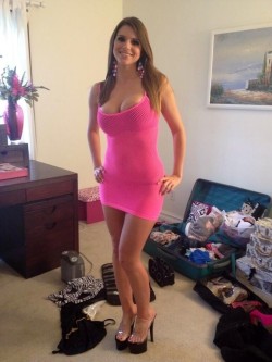 dirtymindlikesus:  my wife getting ready for a date and he requested she wear stripper heels. 