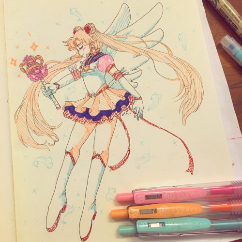 catseatcakes:Guess who finished watching Sailor Moon? I DID!!! Here is Eternal Sailor Moon!