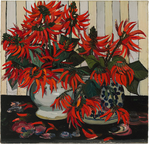 iamjapanese: Margaret Preston（Australian, 1875-1963） Australian Coral Flowers  1928  oil o