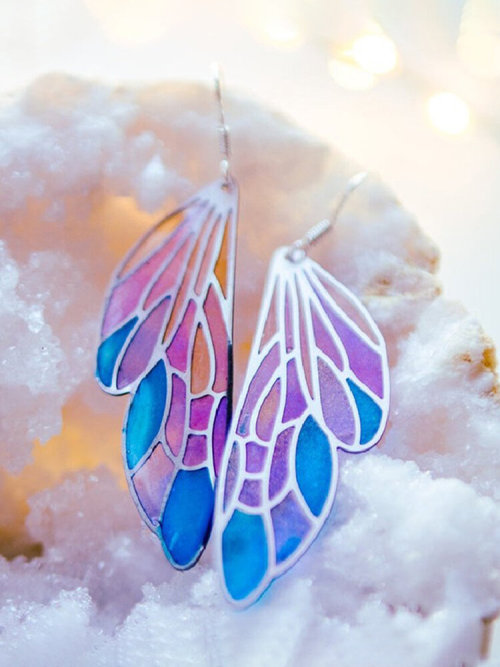 jollytyrantwhispers:❀Colorful Wings Butterfly Earrings ❀↪ Use Discount Code: tumblr-1112 ↩
