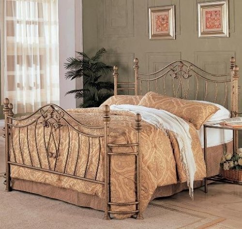 A really nice metal headboard and footboard.