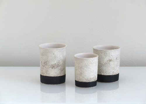 phillipfinderceramics:Phillip Finder - Cups, ceramic, slips, oxide, glaze.  2015