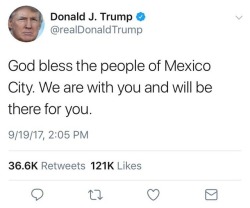 thefingerfuckingfemalefury:  lestrangest:  lestrangest:   This shit. This makes me furious. Now he’s saying USA “is with Mexico” ?? Oh but not when he said “Mexicans are rapists and thieves” not when he said he was going to force them to pay