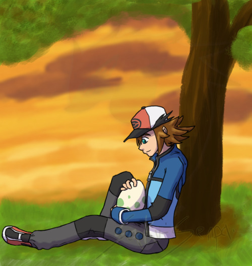 altirnate:~A happy trainer waits for new life to emerge from the miraculous egg…~I actua
