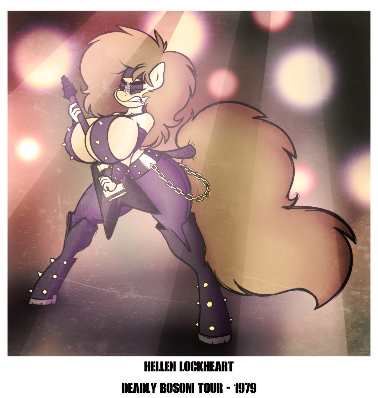 stunnerpone:  Before being a mother, Hellen liked rocking solos on v-neck guitars.