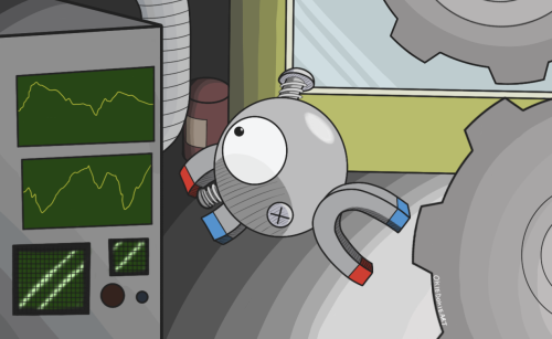 safarizonewarden: Magnemite likes to investigate new factories to live in. Thank you for enteri