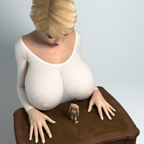 fetish3d: From a series of renders entitled “Breast Worship”. More of this nonsense (including tople