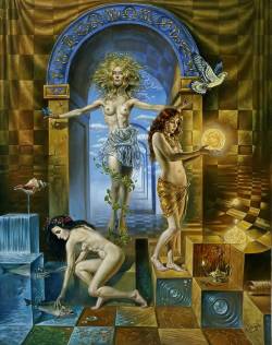 artsytoad:Michael Cheval, Earth, Wind, and