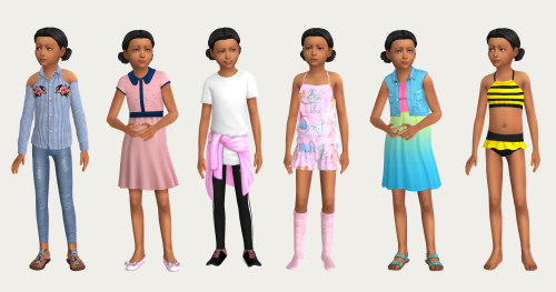 baseicsimmer:Everyday: shirt (tsr) // jeans // shoesFormal: dress // shoesAthletic: shirt dress (tsr