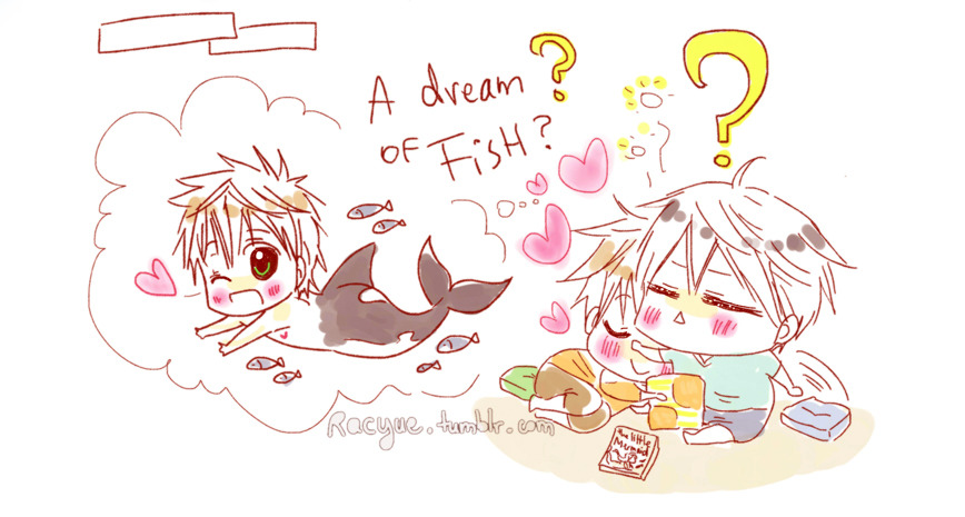 racyue:  The Little MerHaru-chan ! Was it a dream ? Haru’s favorite movie…