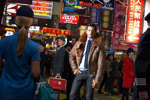 officialdavidgandy:   David Gandy stops traffic while shooting with British Airways in celebration of their 80 years of excellent service to Hong Kong.  David also attended a VIP gala at Hong Kong’s Liang Yi museum to mark the anniversary.   So damn