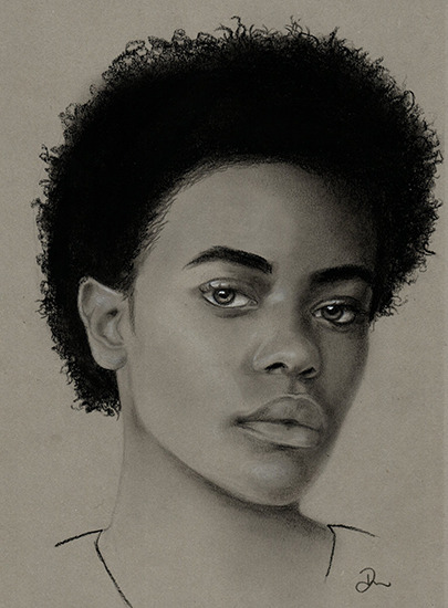 Graphite, Charcoal & Conte Crayon on Toned Paper. 2020