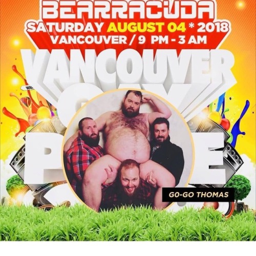 Exciting news! I’m going to be dancing up a storm at Bearracuda Pride Vancouver! I hope you come dan