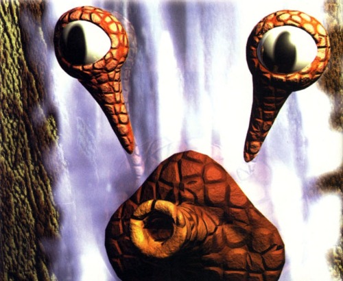 crtter:  suppermariobroth: High-resolution official art of Squirt from Donkey Kong Country 3. This a