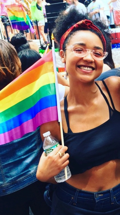 pseudofaker: Aisha dee at NYC Pride vote for aisha and the bold type at the teen choice awards https