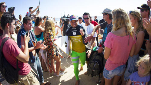 Michel Bourez after winning the Margaret River Pro. Pretty sure he is my new favourite person.  