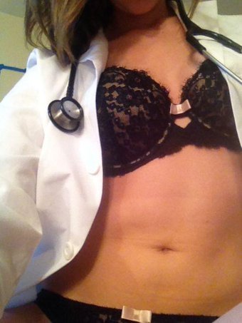 sexonshift: #sexydoctor #braandpanties I wouldn’t miss a day at work if you were a colleague