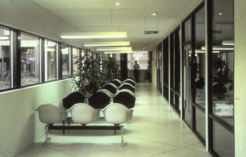 Former police station, Almere-Haven, Rem Koolhaas, 1985. The building was the first building by Kool