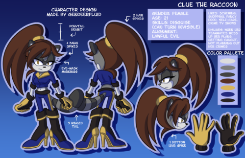 made some reference sheets for my sonic ocs :3c