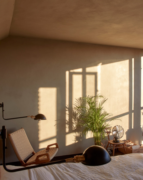 Good wood - I mean, what an awesome idea… a wooden bathtub in a loft extension overlooking a 