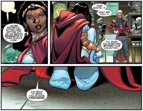 superheroesincolor:  Legendary Star-Lord #12 (2015) //   Marvel Comics Captain Victoria, Commander of Spartax Royal Guard and sister of Star-Lord (Peter Quill) Story Sam Humphries, art Paco Medina Get it here here  [ Follow SuperheroesInColor on facebook