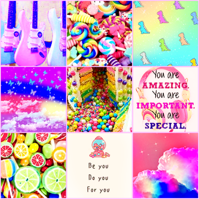    Ibuki Mioda [  Danganronpa ]  — Moodboard with ; candy, positivity, and bright colors !For @technicolourvomitedits ! #mine .  #ibuki mioda kin #danganronpa kin#kin moodboard#kin requests#// eyestrain