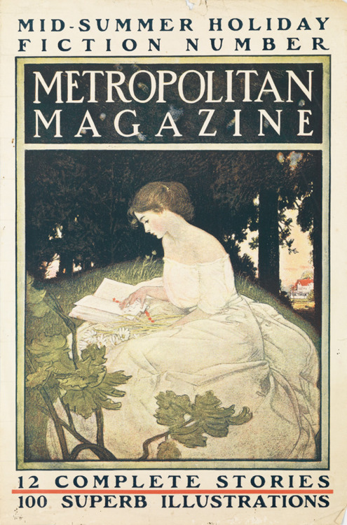 kafkasapartment:Metropolitan Magazine / Mid-Summer Holiday Fiction, 1896. Unknown designer.